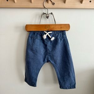 Linen blend pants